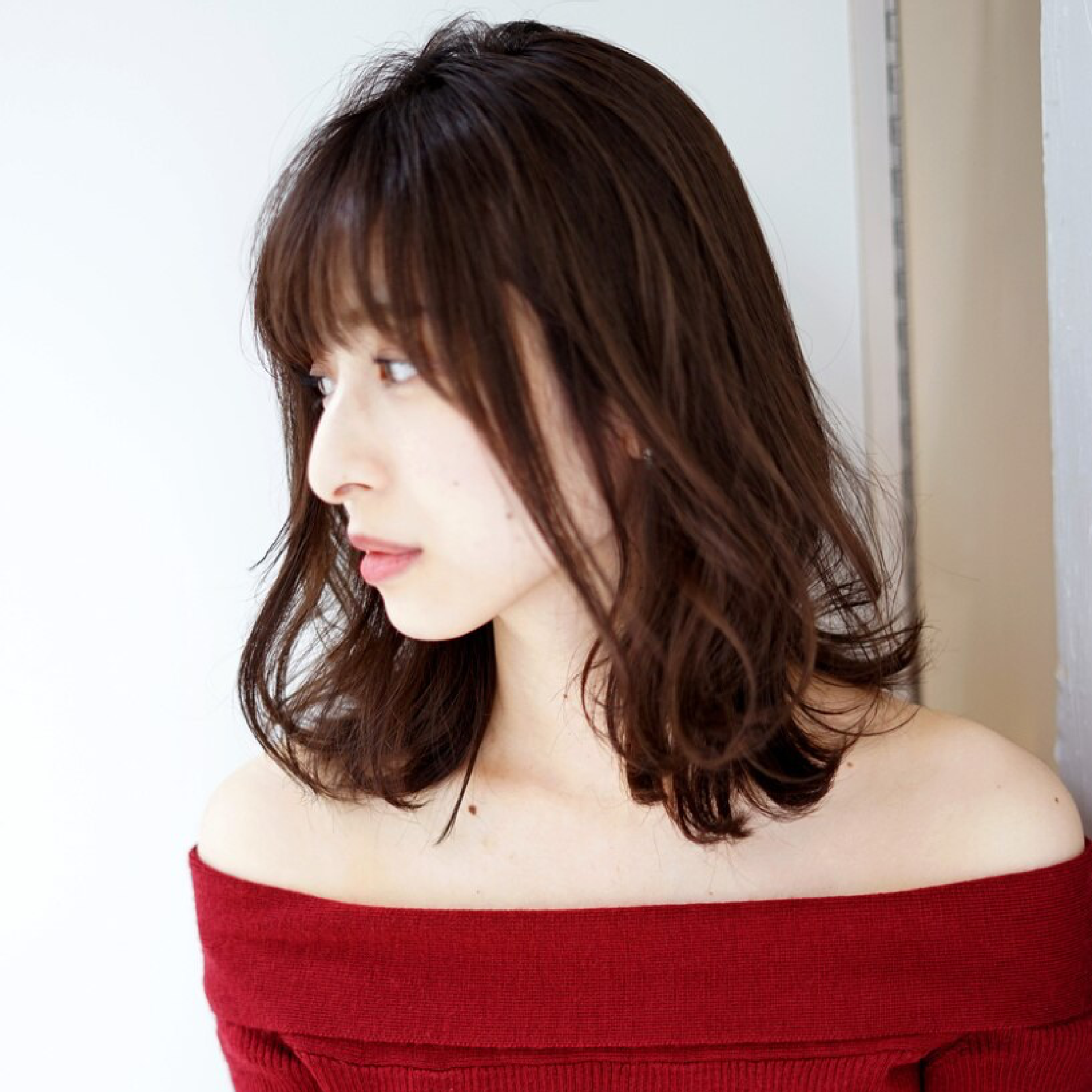 カット＋前髪縮毛矯正＋ハホニコトリートメント　￥11980