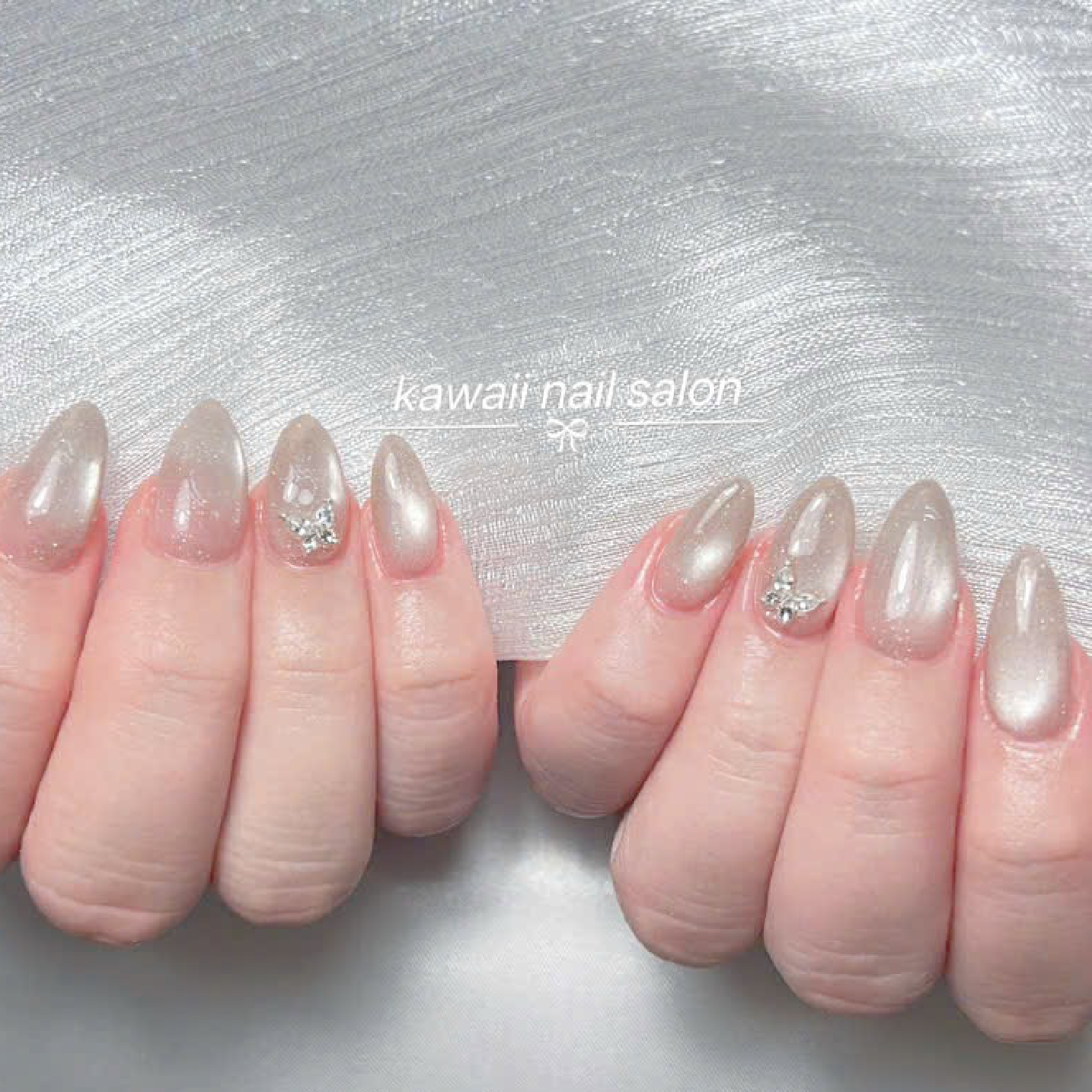 [ネイリスト] 長さ出しチップ10本＋　マグネット＋2個パーツ付け💞