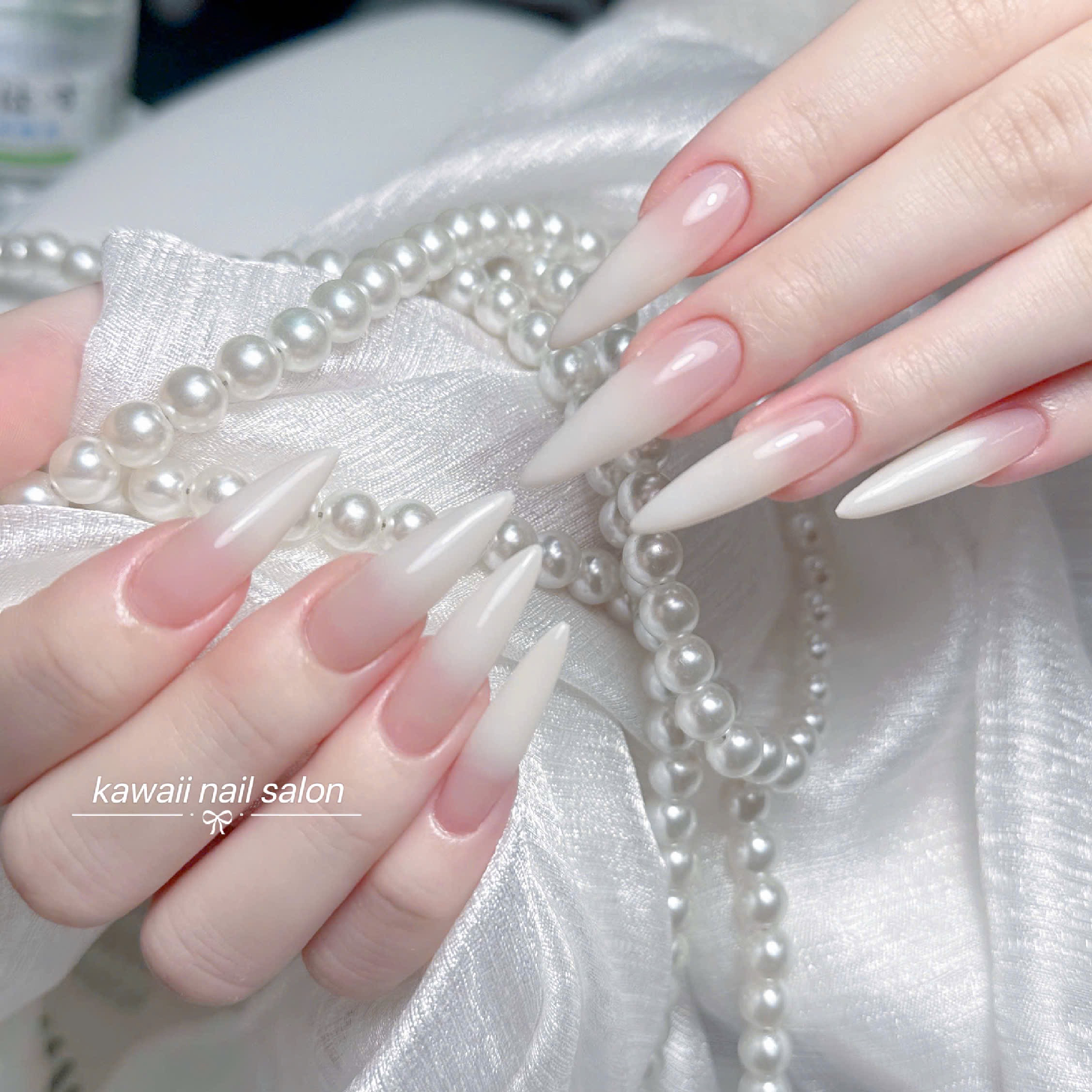 🩵長さ出しチップ　➕グラデーション🎀