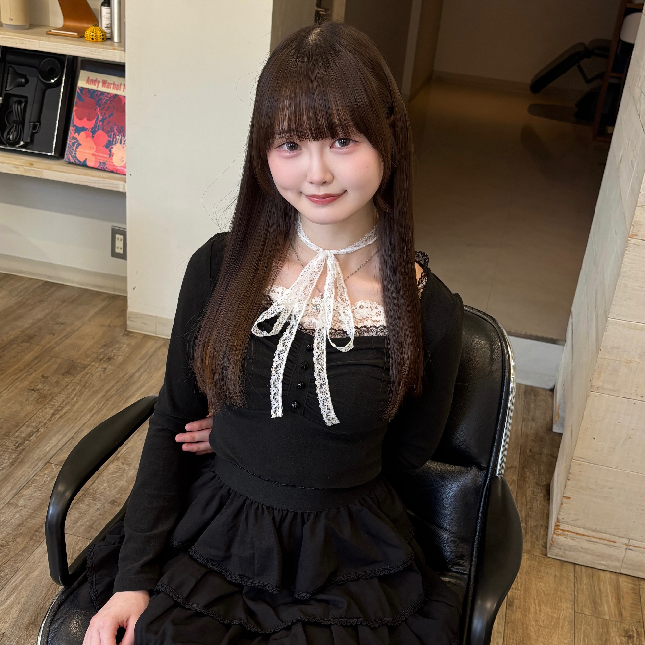 【ネイリー限定】顔周りカット＋髪質チェンジストレート＋バイカルテトリートメント