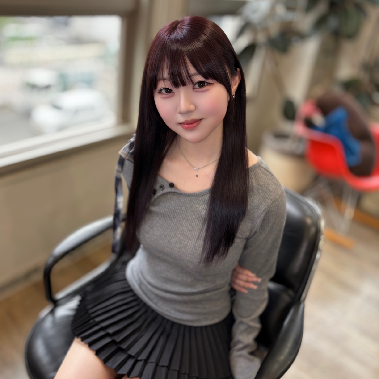 【ネイリー限定】髪質チェンジストレート＋水素ケアカラー＋バイカルテトリートメント