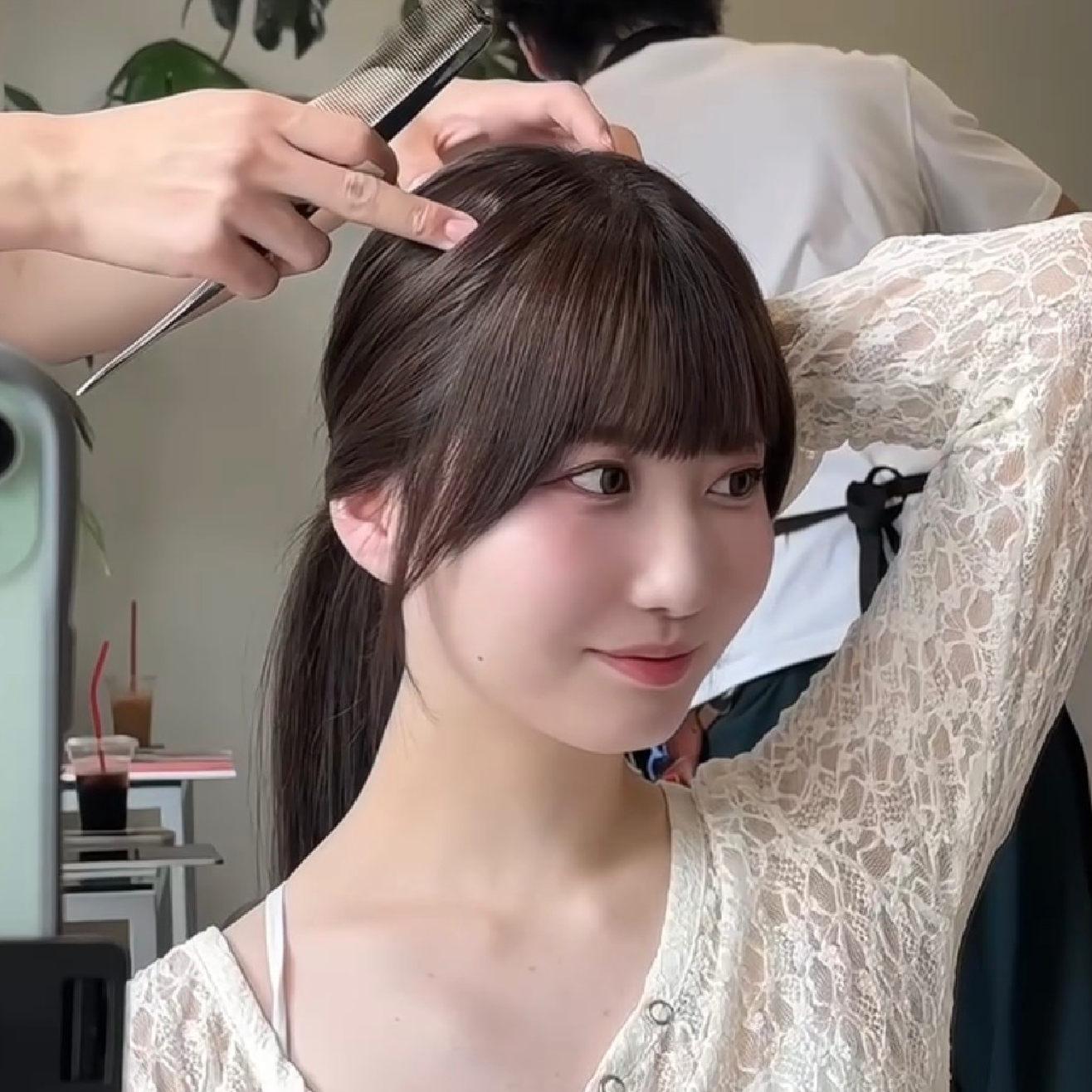 【ネイリー限定】顔周りカット＋超高濃度水素ケアカラー＋バイカルテトリートメント