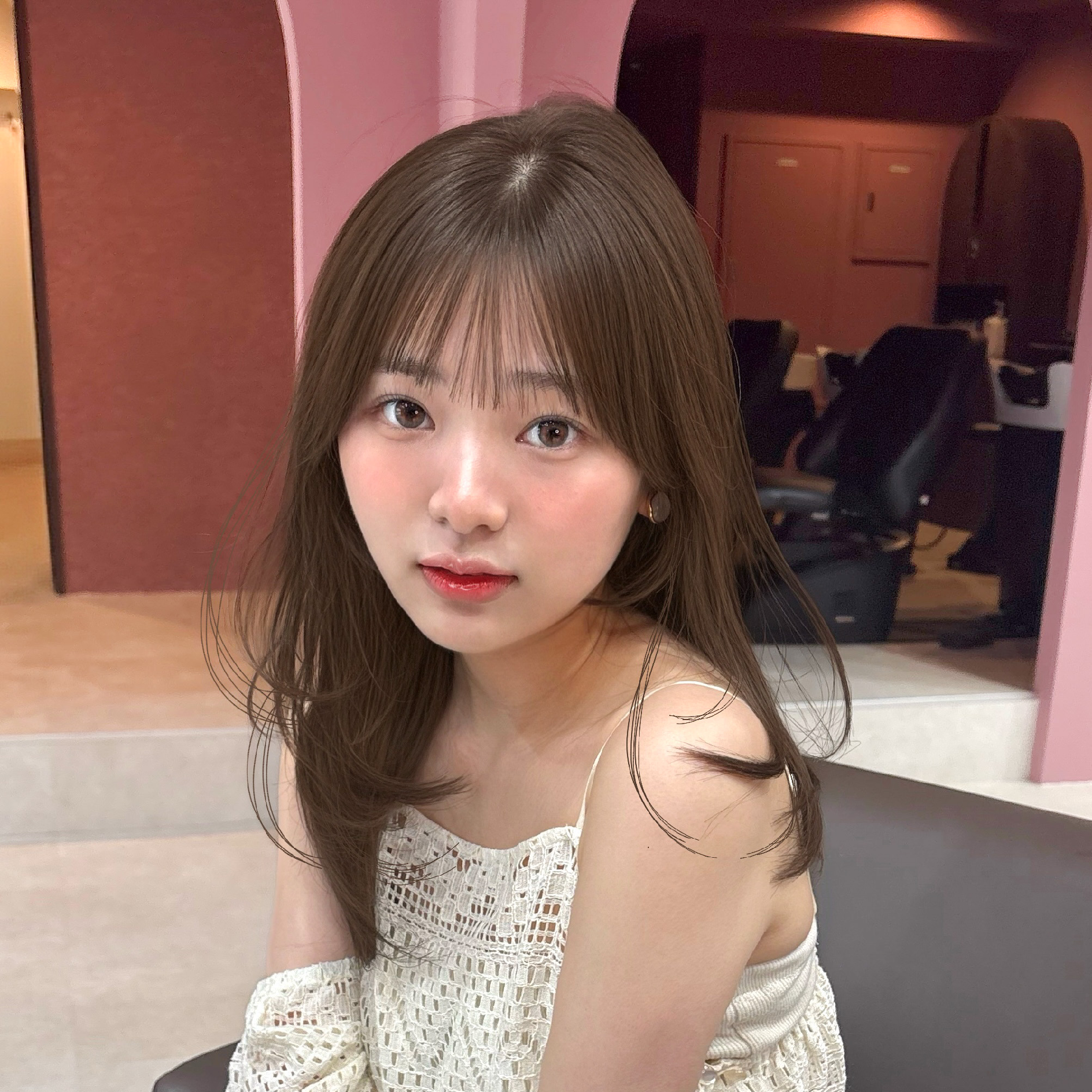 ★平日U24応援★似合わせカット+透明感カラー＋髪質改善クイックTR ¥8980