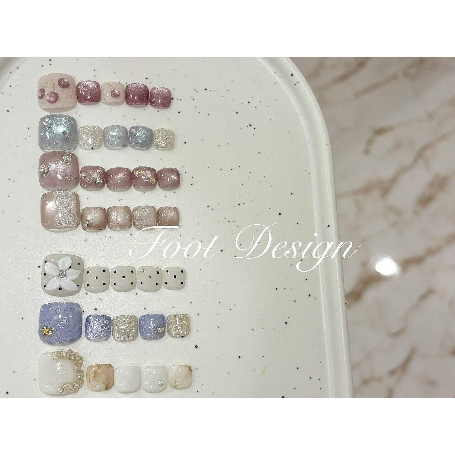 夏に向けて☆【フットネイル】フットデザイン¥10000~